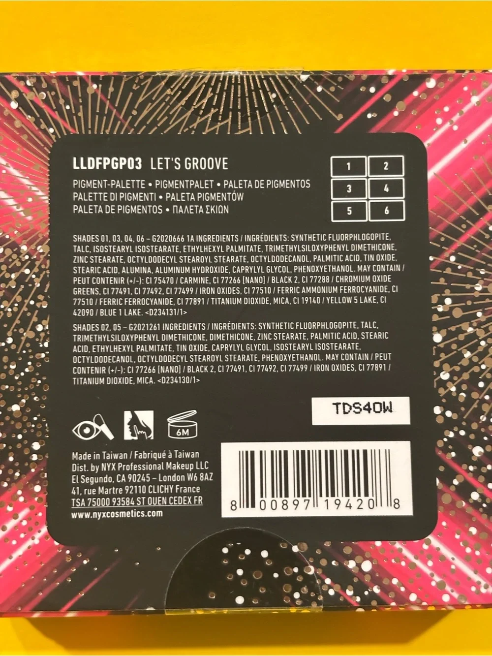 BNIB! Still Sealed! NYX Love Lust Disco Foil Play Palette in LET’S GROOVE